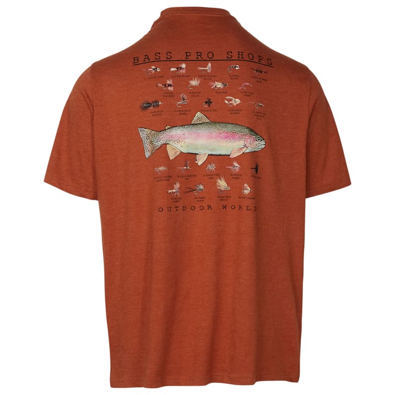Bass Pro Shops Trout Flies Short-Sleeve T-Shirt for Men