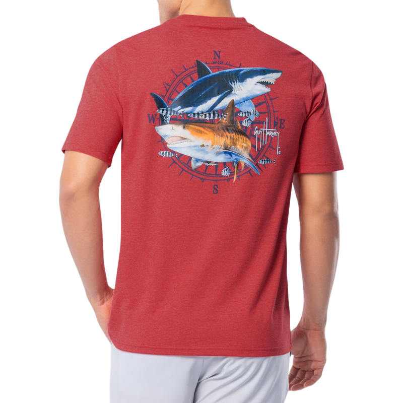 Guy Harvey Vintage Sharks Short-Sleeve T-Shirt
