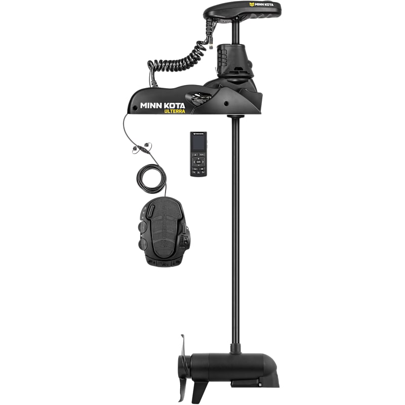 Minn Kota Ulterra 2 Trolling Motor with Down/DSC, Wireless Remote, and Foot Pedal