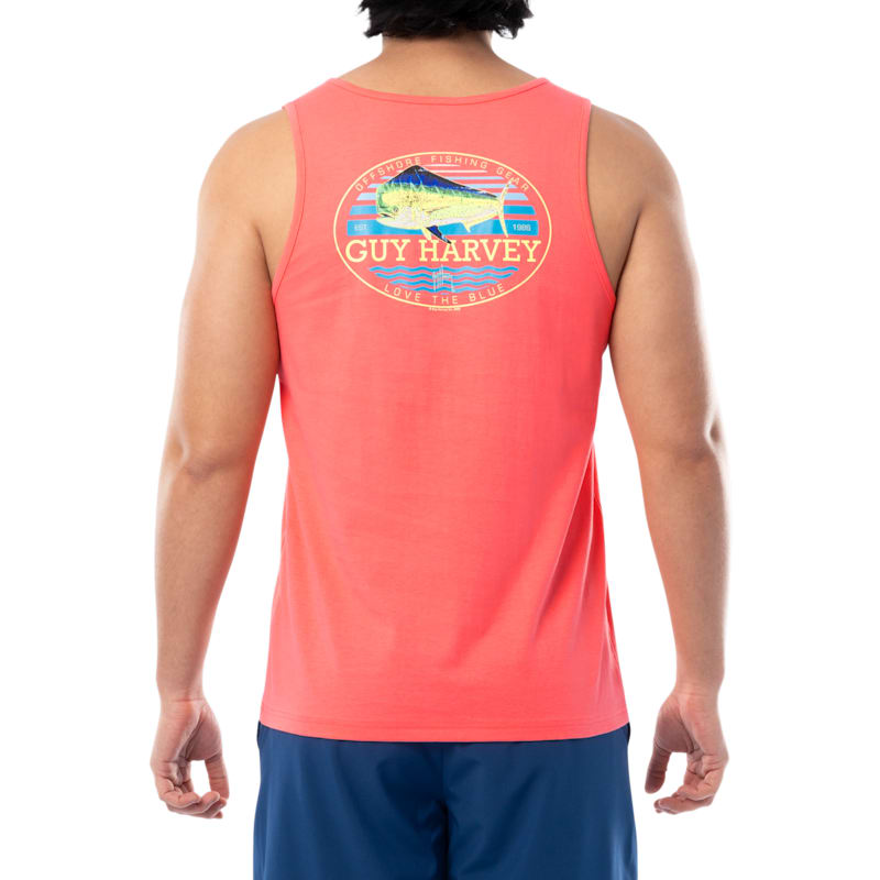 Guy Harvey Retro Style Mahi Tank Top for Men