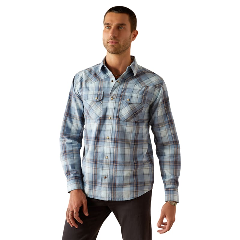 Ariat Hunter Retro Long-Sleeve Snap-Down Shirt for Men
