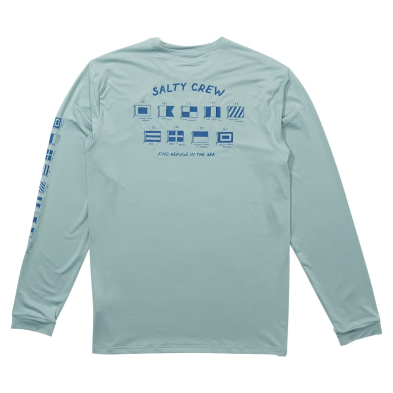 Salty Crew Call Sign Long-Sleeve Sunshirt for Men