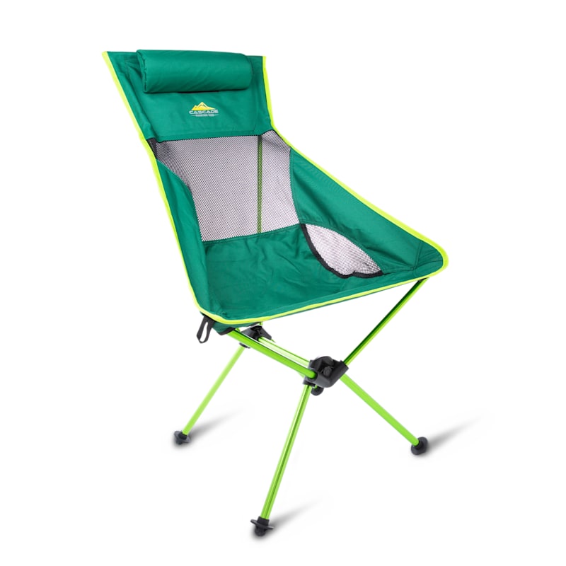 Cascade Mountain Tech Ultralight High-Back Camp Chair with Sand Feet