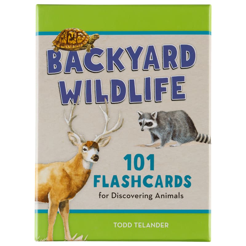 Backyard Wildlife: 101 Flashcards for Discovering Animals Book for Kids by Todd Telander