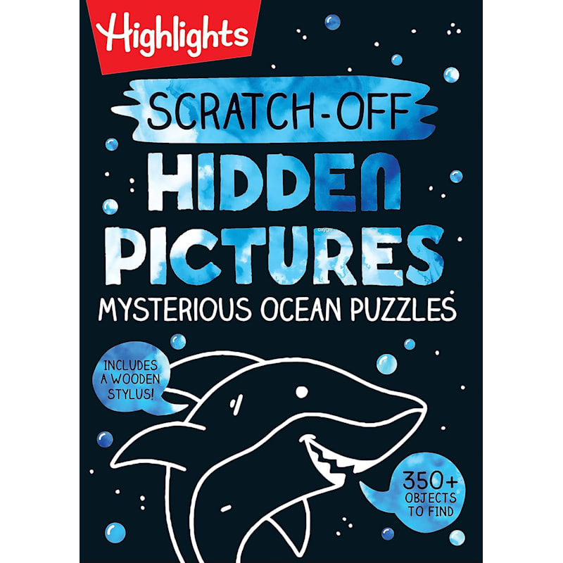Mysterious Ocean Puzzle Scratch-Off Hidden Pictures Activity Book by Highlights Press