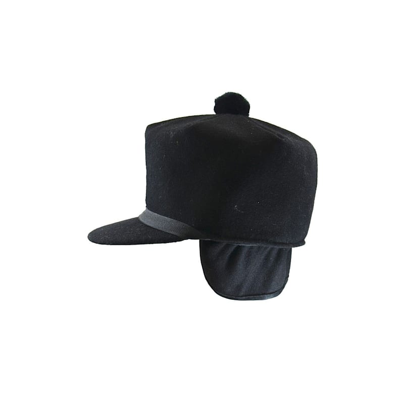 Crown Cap Melton Stockman Three-Quarter Earband Cap for Men