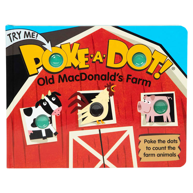 Melissa & Doug Poke-A-Dot Old McDonald's Farm Interactive Board Book for Kids