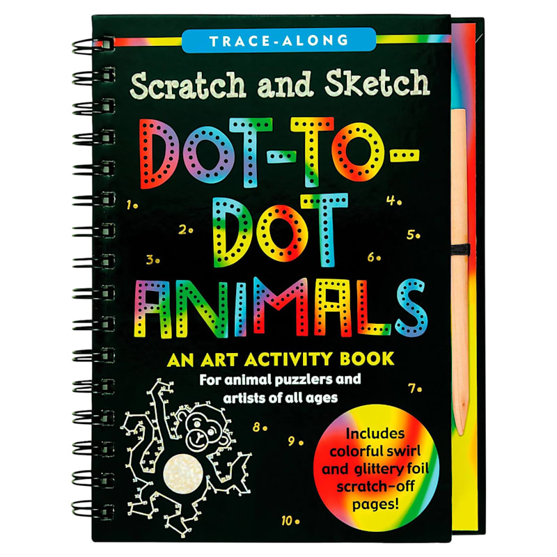 Dot-To-Dot Animal Scratch and Sketch Activity Book by Lee Nemmers