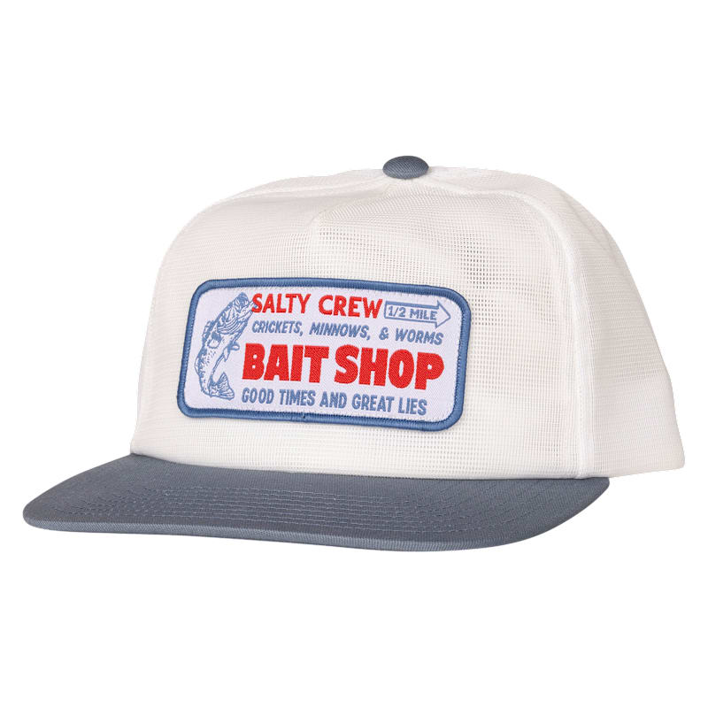Salty Crew Bait Shop Patch Trucker Cap