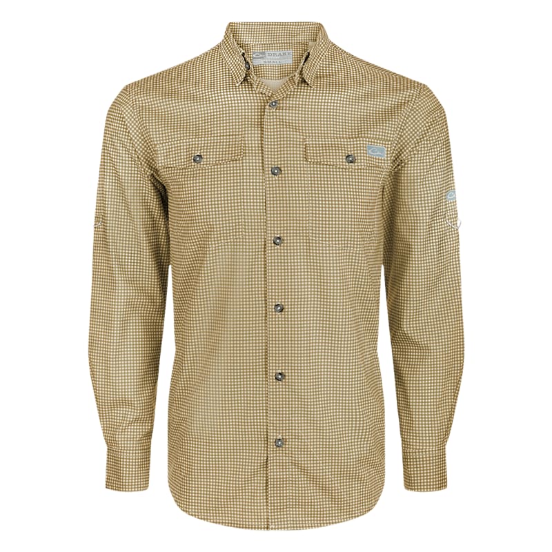 Drake Frat Gingham-Check Long-Sleeve Shirt