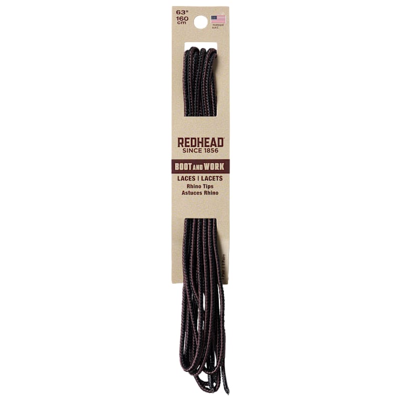 RedHead 63" Black/Brown Boot and Work Laces