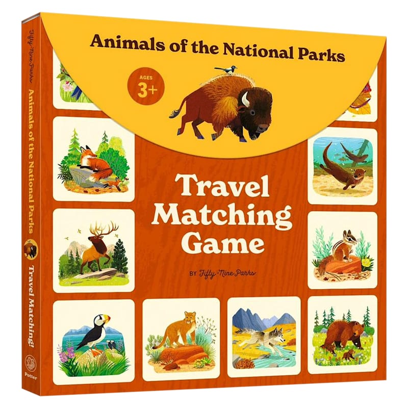 Clarkson Potter Animals of the National Parks Travel Matching Game by Fifty-Nine Parks