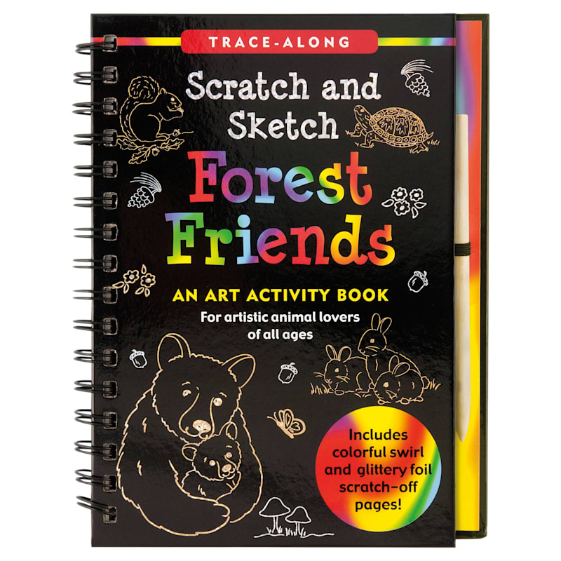 Forest Friends Scratch and Sketch Activity Book by Day Zschock Martha