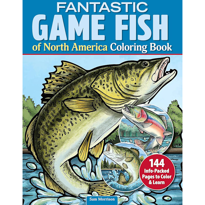 Fantastic Game Fish of North America Coloring Book by Sam Morrison