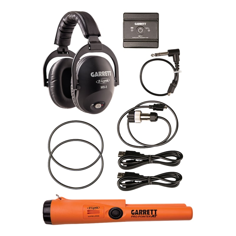 Garrett Z-Lynk MS-3 Wireless Headphone Kit with Pro-Pointer AT