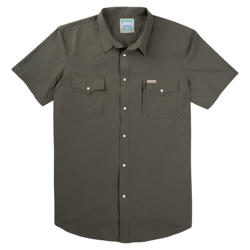 Sendero Confluence Tech Short-Sleeve Button-Down Shirt