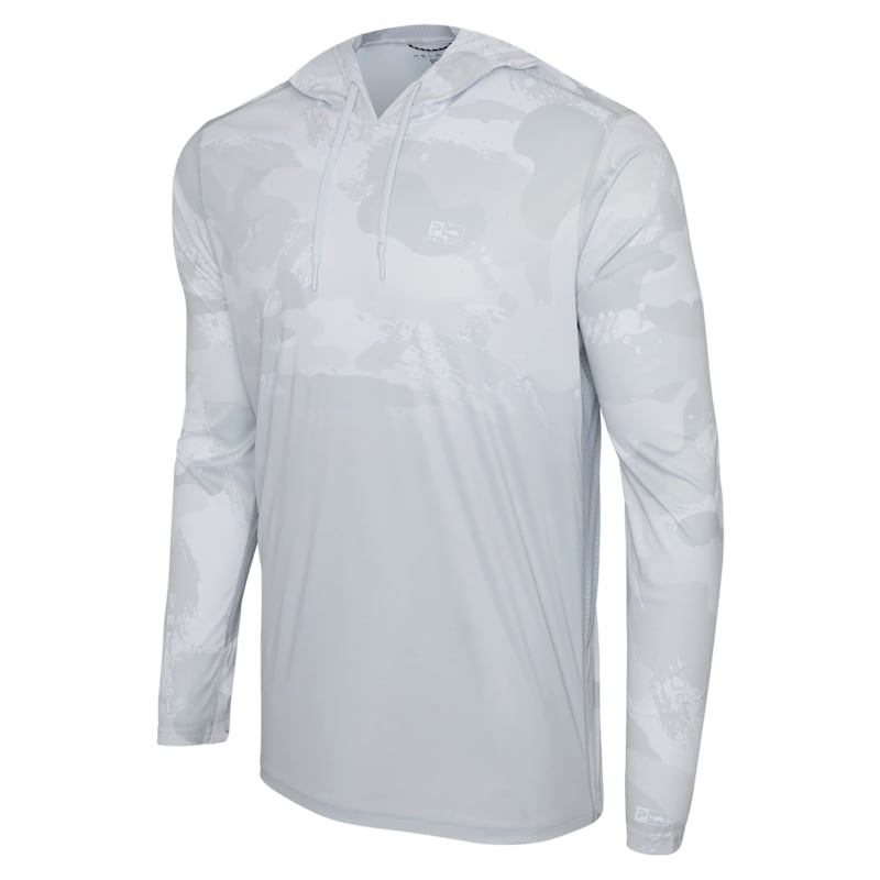 Pelagic Vaportek Brush Camo Fade Hooded Long-Sleeve Fishing Shirt