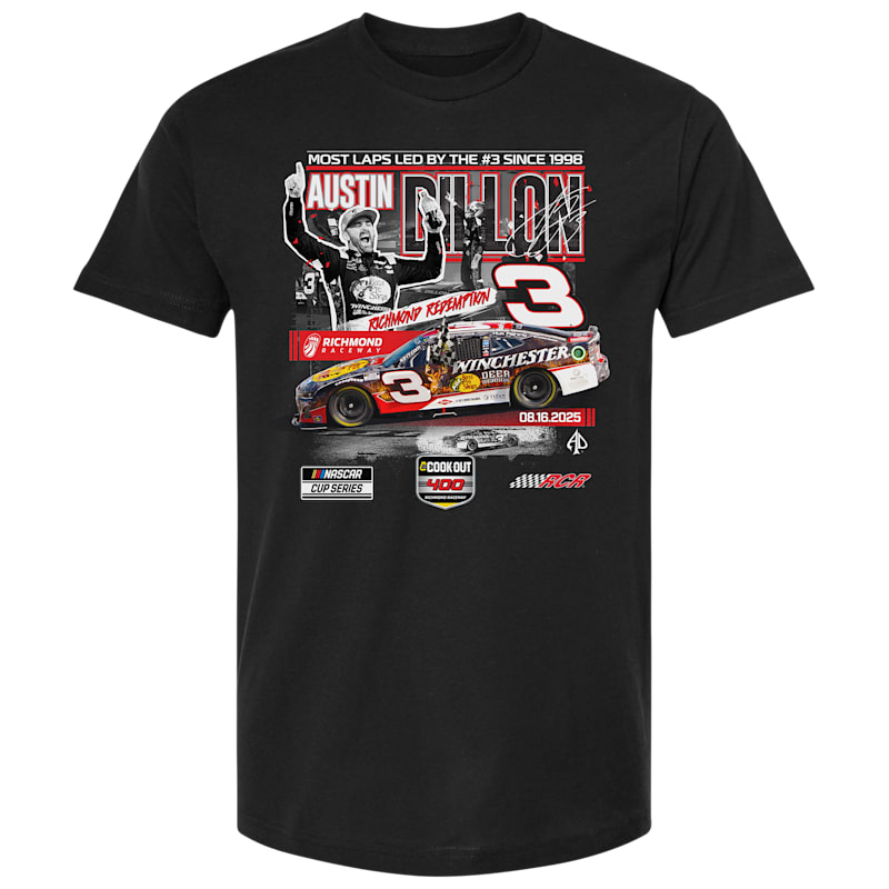 NASCAR Austin Dillon #3 Richmond Win Short-Sleeve T-Shirt
