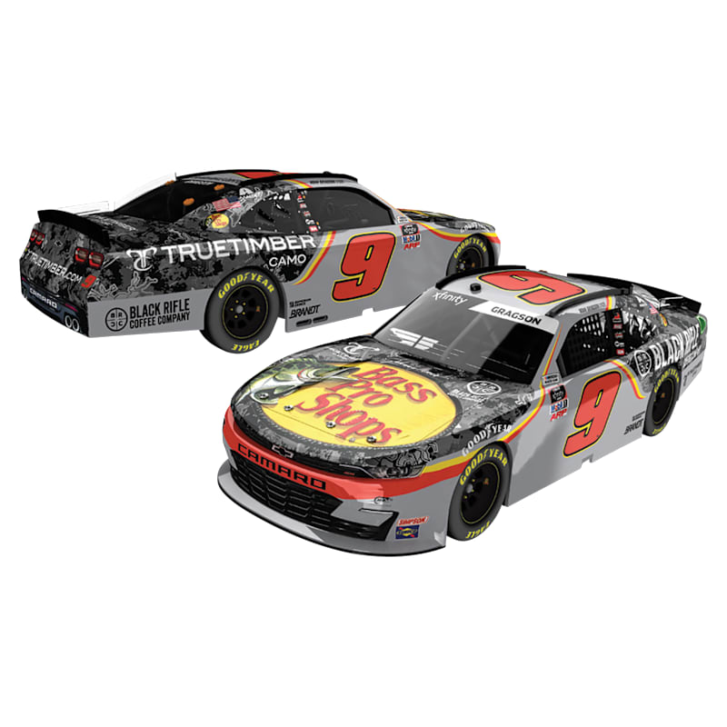NASCAR Noah Gragson #9 2021 Bass Pro Shops Black Rifle Coffee Company 1:24 Die-Cast Car