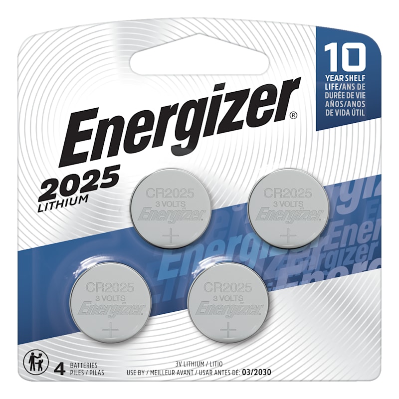 Energizer Lithium 2025 3V Batteries 4-Pack