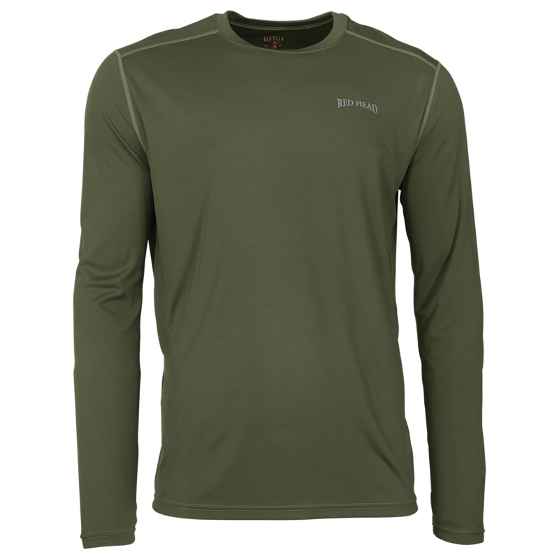 RedHead Lightweight Crew-Neck Base Layer Long-Sleeve Shirt for Men