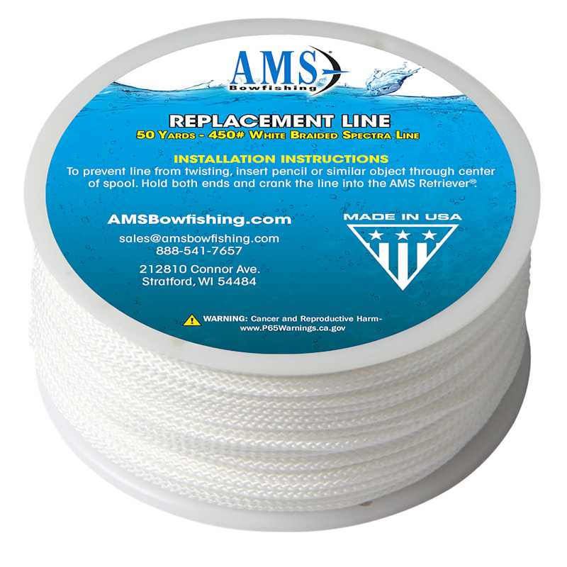 AMS Bowfishing Replacement Braided Spectra Bowfishing Line