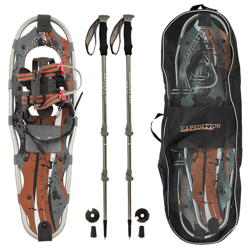 Expedition Outdoors Truger Trail II Series Snowshoe Trekking Kit