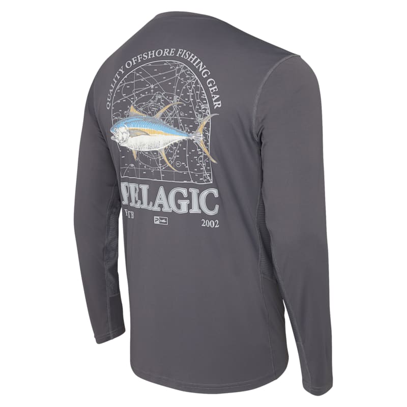 Pelagic VaporTek Mapped Long-Sleeve Fishing Shirt for Men