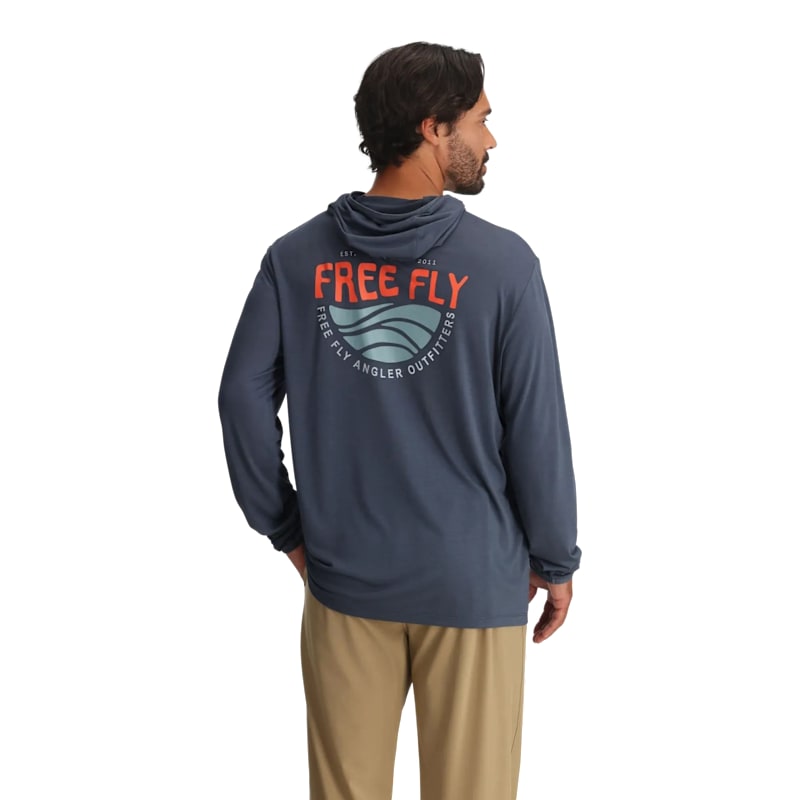 Free Fly Bamboo Lightweight Angler Outfitters Graphic Hoodie