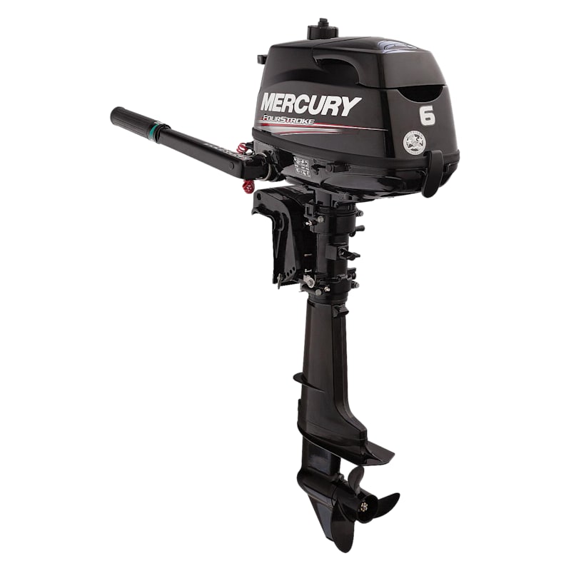 Mercury 6hp Tiller FourStroke Outboard Motor, 15" Shaft
