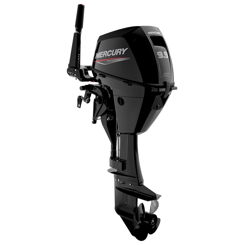 Mercury 9.9hp EFI Tiller FourStroke Command Thrust Manual Outboard Motor with 25" Shaft