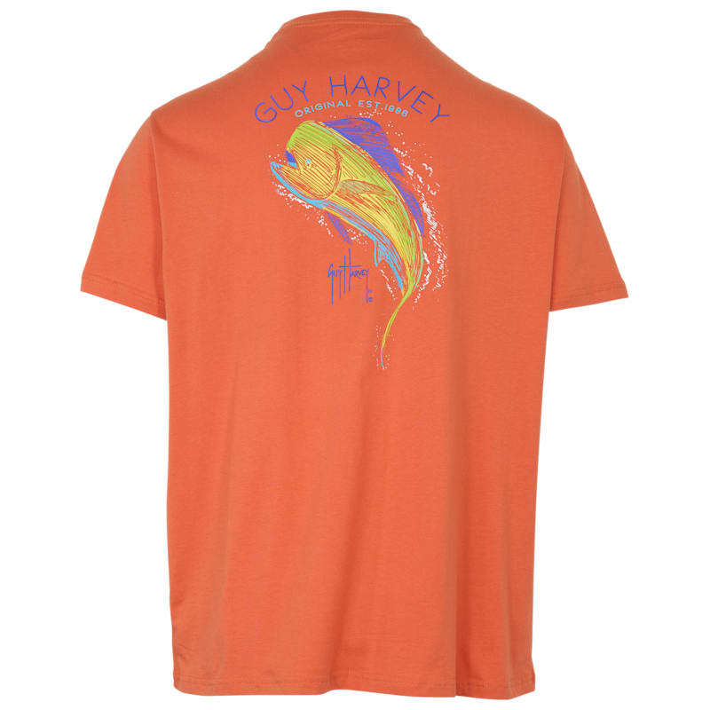 Guy Harvey Scribble Dorado Short-Sleeve T-Shirt