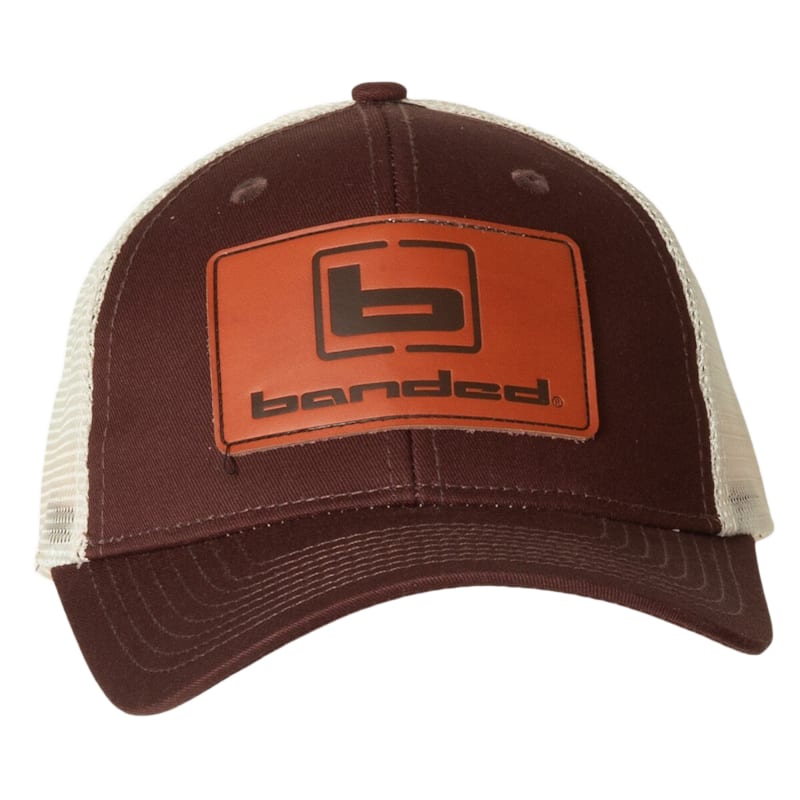 Banded Suede Patch Trucker Cap