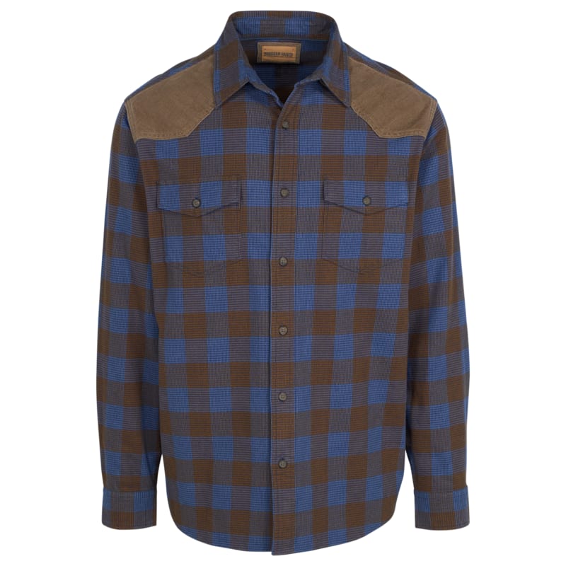 RedHead Ranch Stilwell Corduroy Trim Flannel Long-Sleeve Shirt for Men