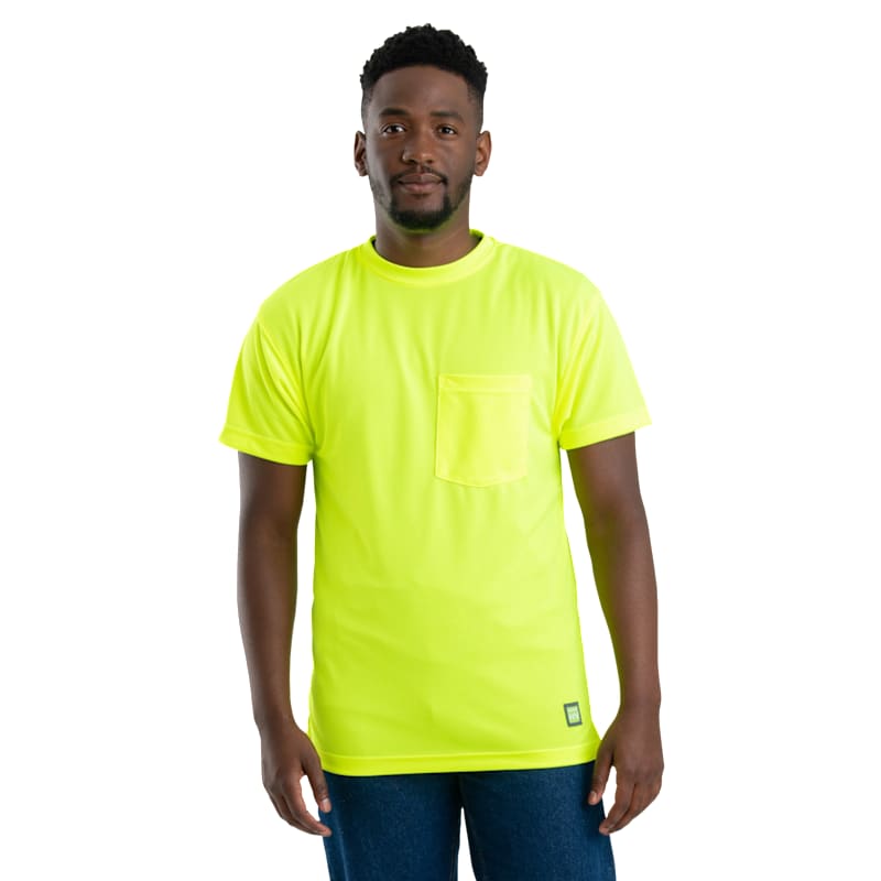 Berne Hi-Vis Enhanced Vis Performance Short-Sleeve T-Shirt for Men