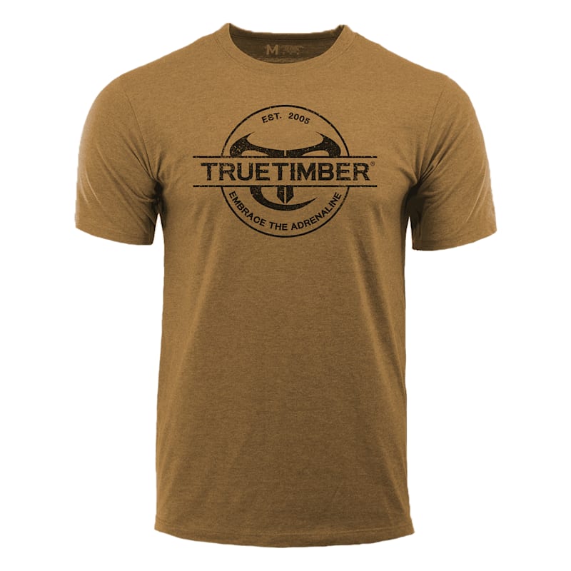 TrueTimber Embrace The Adrenaline Circle Logo Short-Sleeve T-Shirt for Men