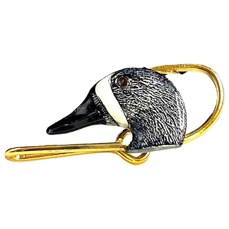 Hookits Blue-Winged Teal Fishing Hook Hat Pin Clip