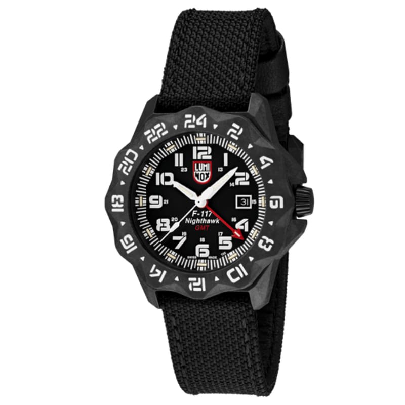 Luminox F-117 Nighthawk Pilot CARBONOX Case Kevlar Strap Watch