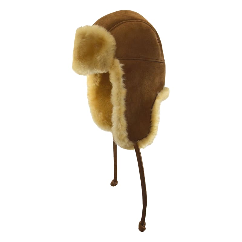 Crown Cap Double-Faced Shearling Aviator Hat