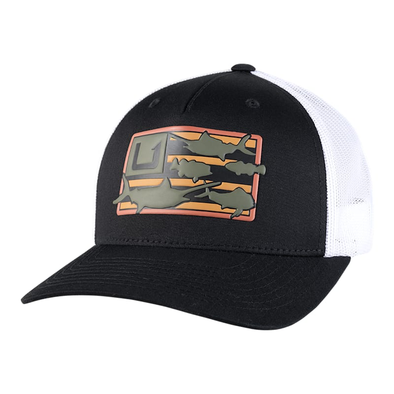 Huk Trophy Flag Trucker Cap