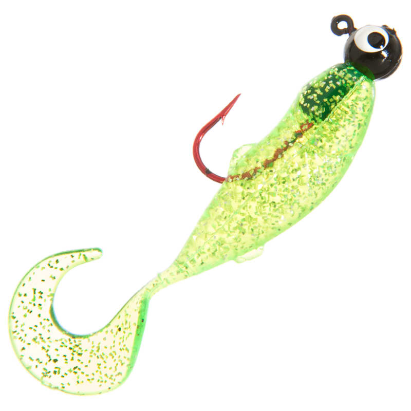Bass Pro Shops Uncle Buck's Panfish Creatures Curly Tail Minnow Rigged