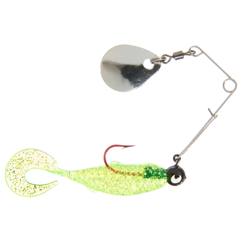Bass Pro Shops Uncle Buck's Panfish Creatures Curly Tail Minnow with Spinner