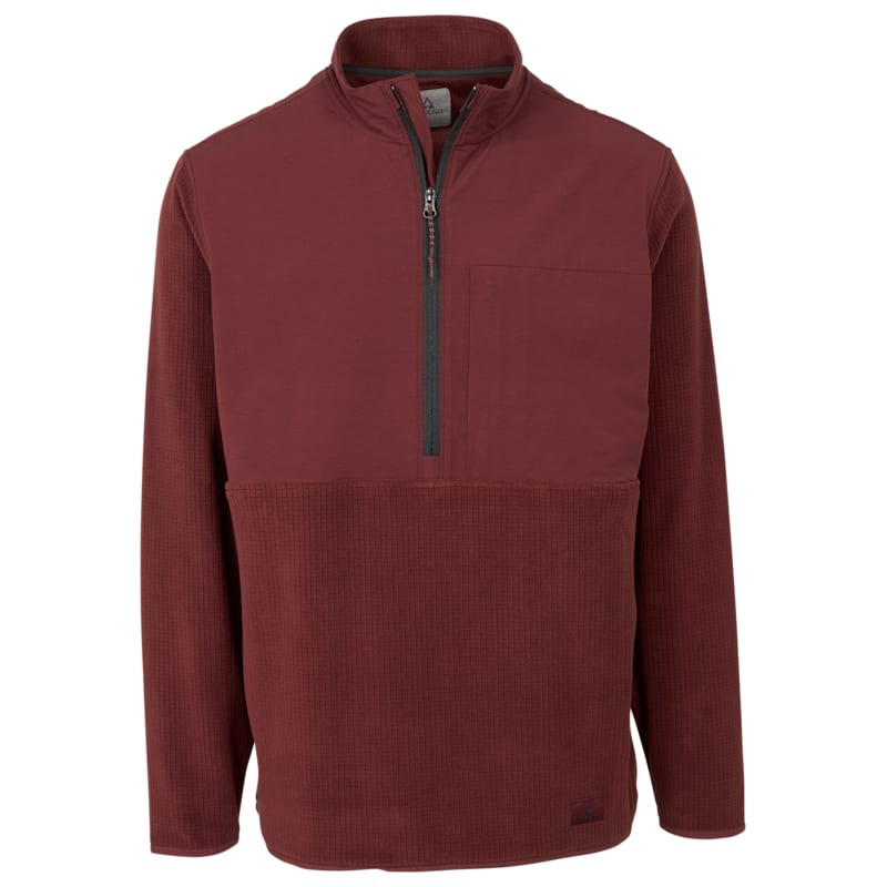 Ascend Yukon Half-Zip Long-Sleeve Fleece Pullover for Men